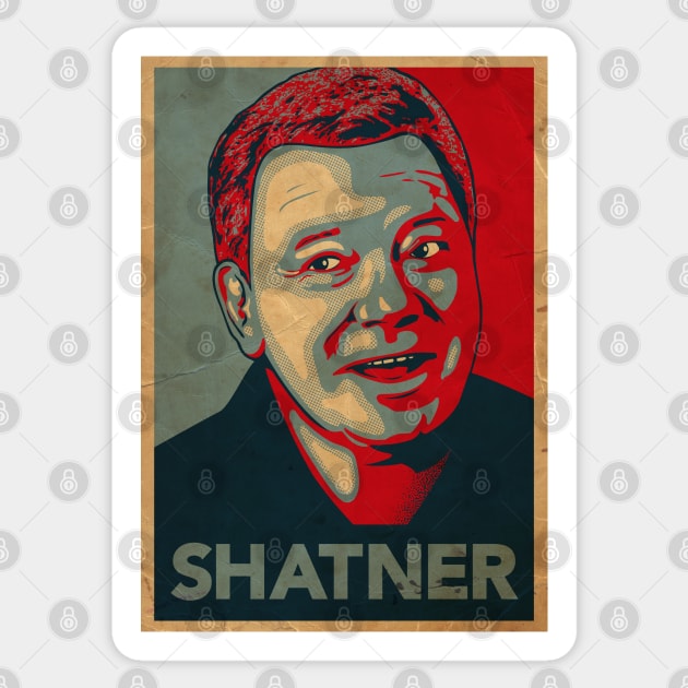 SHATNER Sticker by trev4000